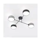 Emibig Deckenleuchte Maga Stahl Schwarz | Geeignet für 4x E14 - Max 10W