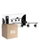 Mehrfachpackung 6x D'Lite Deckenleuchte Trop Sandig Schwarz| Geeignet für 4x GU10